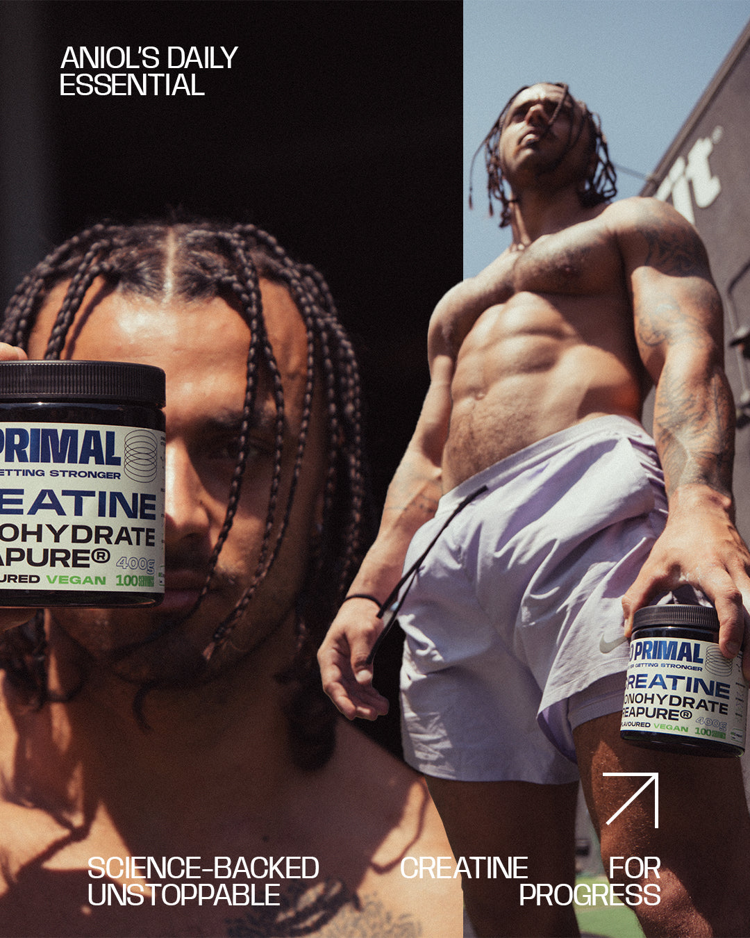 Go Primal Creatine Monohydraat Creapure®️ - Zonder smaak