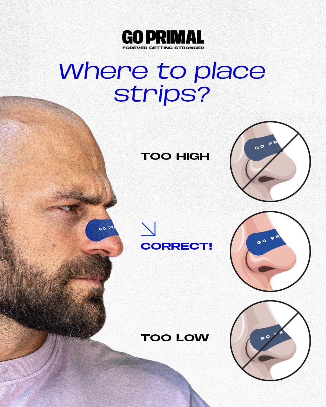 goprimal nasal strips
