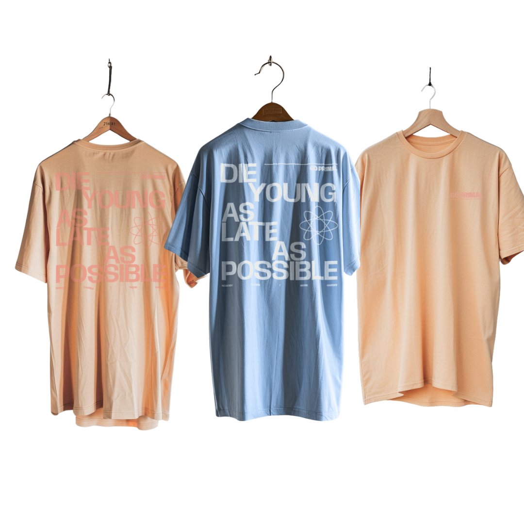 Tri - Blend & Unisex T-shirt - "Die Young As Late As Possible" - GO PRIMALT-ShirtGO PRIMAL