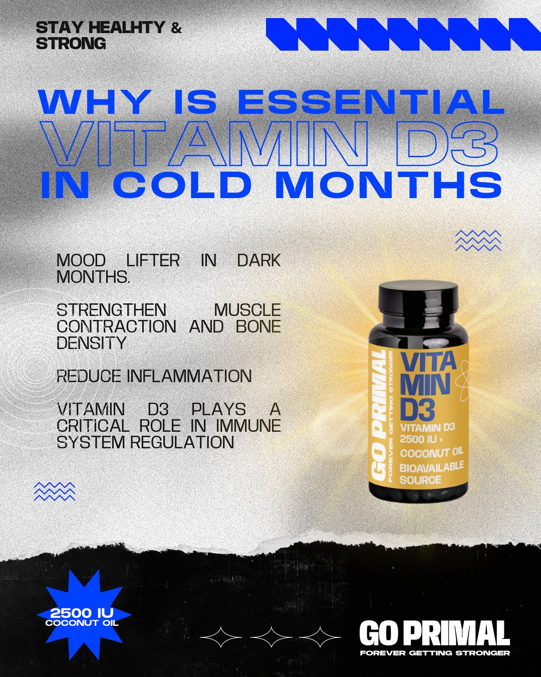 Why Vitamin D3 is Essential in Cold Months - GO PRIMAL