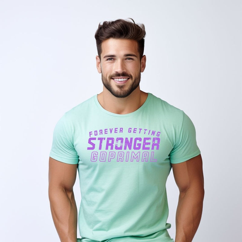 Organic & Vegan Unisex T-shirt "Forever Getting Stronger" - 3 colors