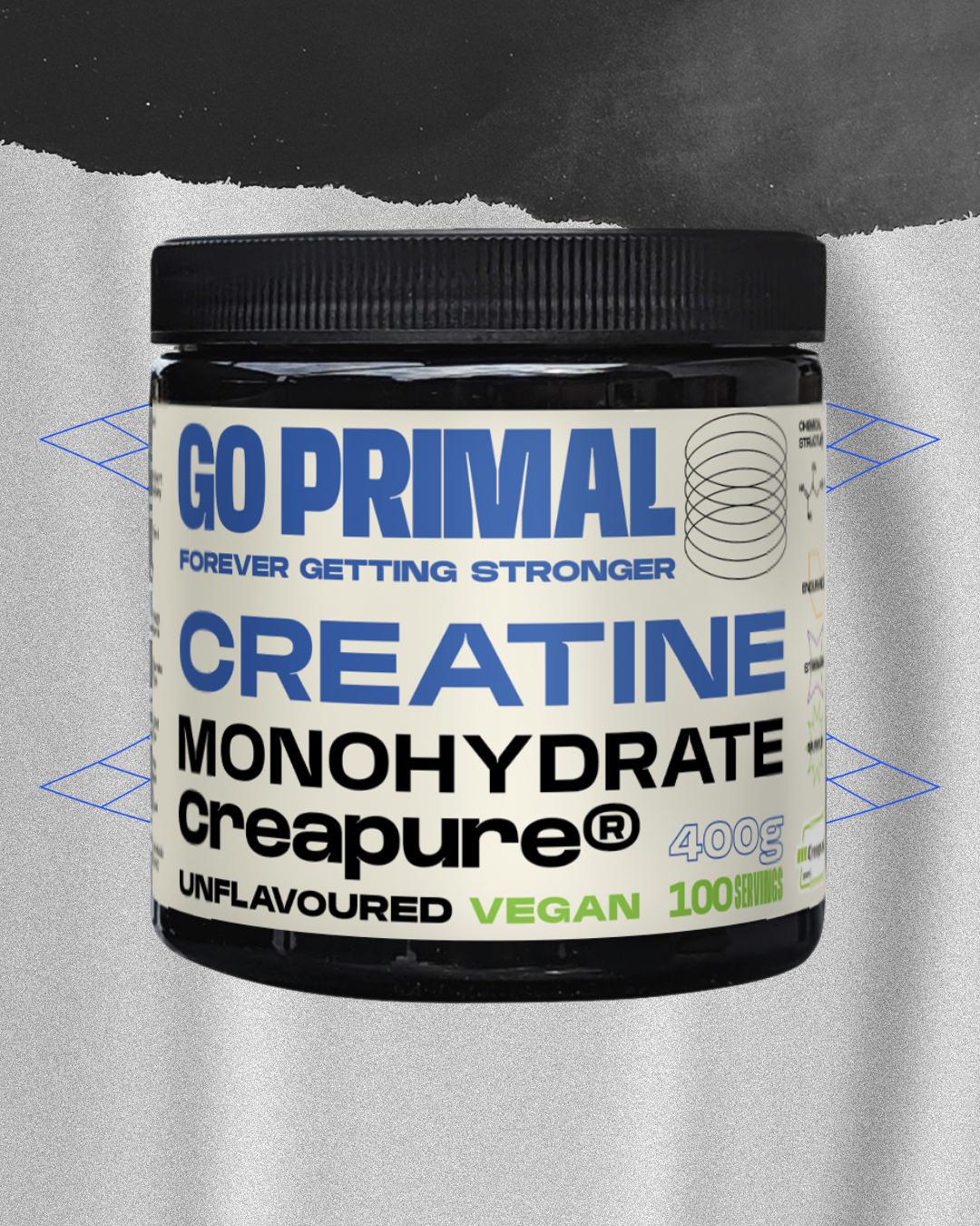 Go Primal Kreatin Monohydrate Creapure® ️ - Geschmacksneutral