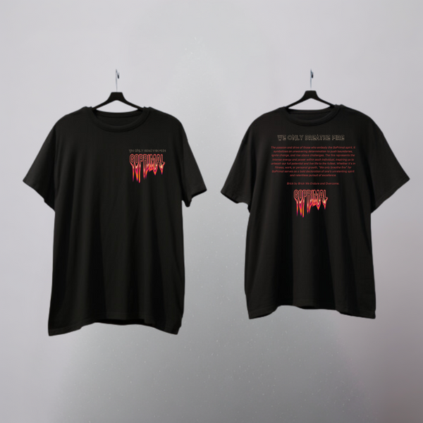 Organic & Oversize Unisex T-shirt GoPrimal Deep Black
