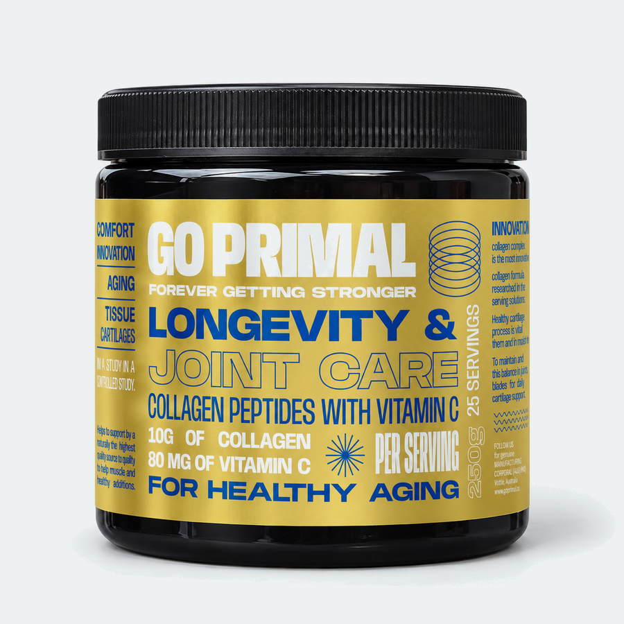 Longévité et articulations - Peptides de collagène avec Vit.C