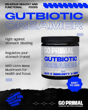 Gutbiotic Creamer - Pre and ProBiotic · Gut · Immunity · Mind - GO PRIMALSupplementGO PRIMAL