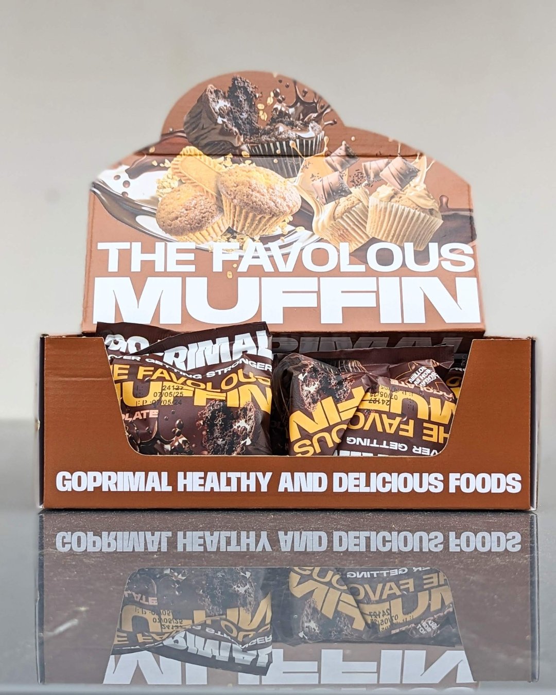 The "Favolous" Muffin. High in Protein · Box of 15 units · - GO PRIMALSupplementGO PRIMAL
